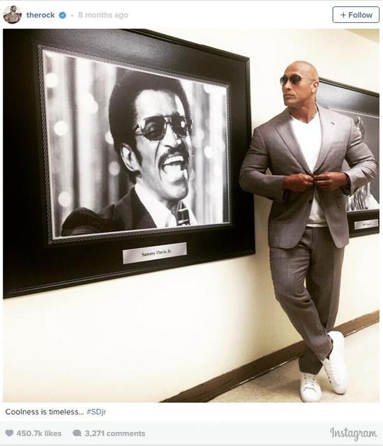 过于壮硕的巨石强森该怎么选择西装