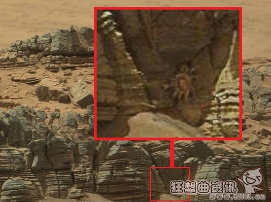 UFO粉丝称在火星上发现巨大佛像(组图)