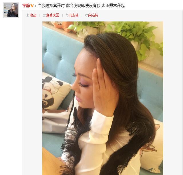 宁静被曝隐婚出轨又离婚 疑感慨：我选择离开