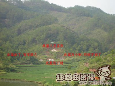 中国在悬崖峭壁上的墓穴图，墓穴风水的看法
