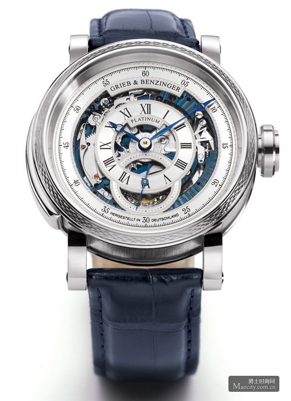 Grieb & Benzinger 呈现独特的蓝色旋风腕表