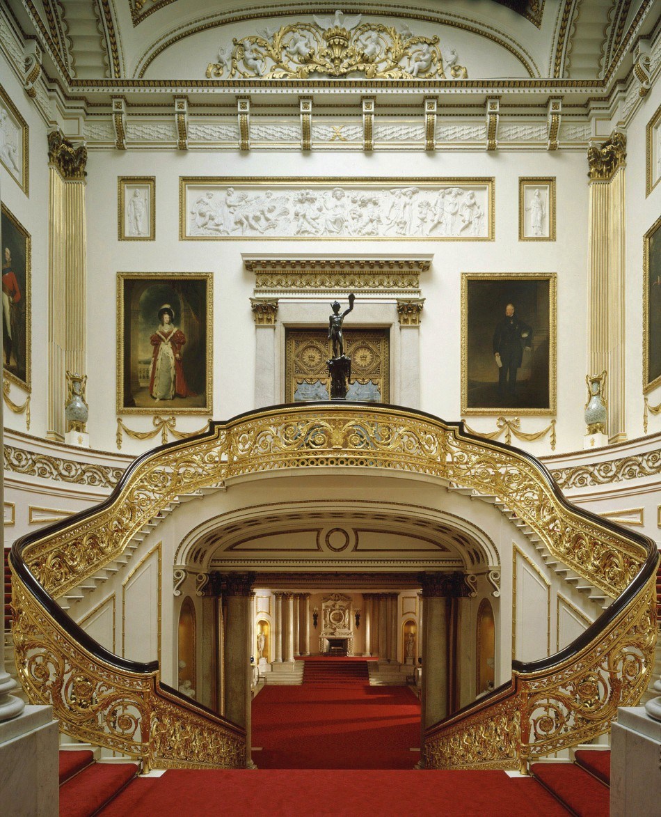 英国白金汉宫内部图片实拍白金汉宫都开放那里给人参观