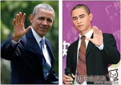 中国惊现山寨版奥巴马，山寨奥巴马都代言广告