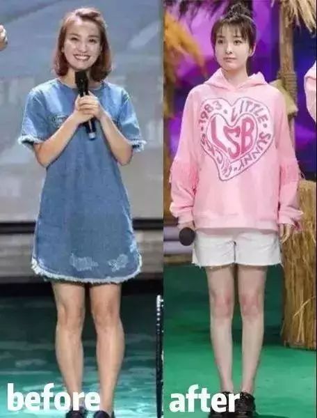 吴昕减肥瘦腿的方法介绍,她腿型前后对比照片