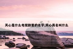 天心是什么电视剧里的名字,天心真名叫什么