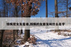 钱枫现女友是谁,钱枫的女朋友叫什么名字