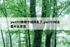 yw193换哪个域网名了,yw193域名是什么意思