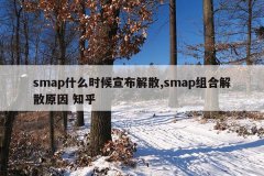 smap什么时候宣布解散,smap组合解散原因 知乎