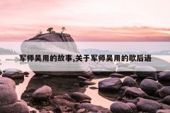 军师吴用的故事,关于军师吴用的歇后语