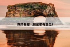 做菜有趣（做菜很有意思）