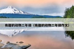 有趣的动物二年级（有趣的动物二年级作文）