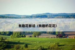 有趣花都话（有趣的花花）