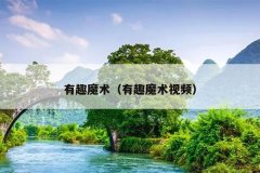 有趣魔术（有趣魔术视频）