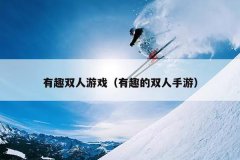 有趣双人游戏（有趣的双人手游）