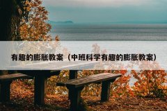 有趣的膨胀教案（中班科学有趣的膨胀教案）