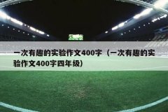 一次有趣的实验作文400字（一次有趣的实验作文400字四年级）